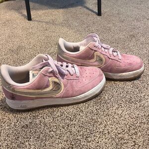 Nike Pink and Silver Women's Sneakers